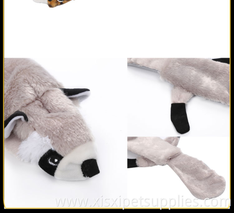 Dog Toy Squeaky No Stuffing Pet Playing Toy Durable Set 3 Plush
